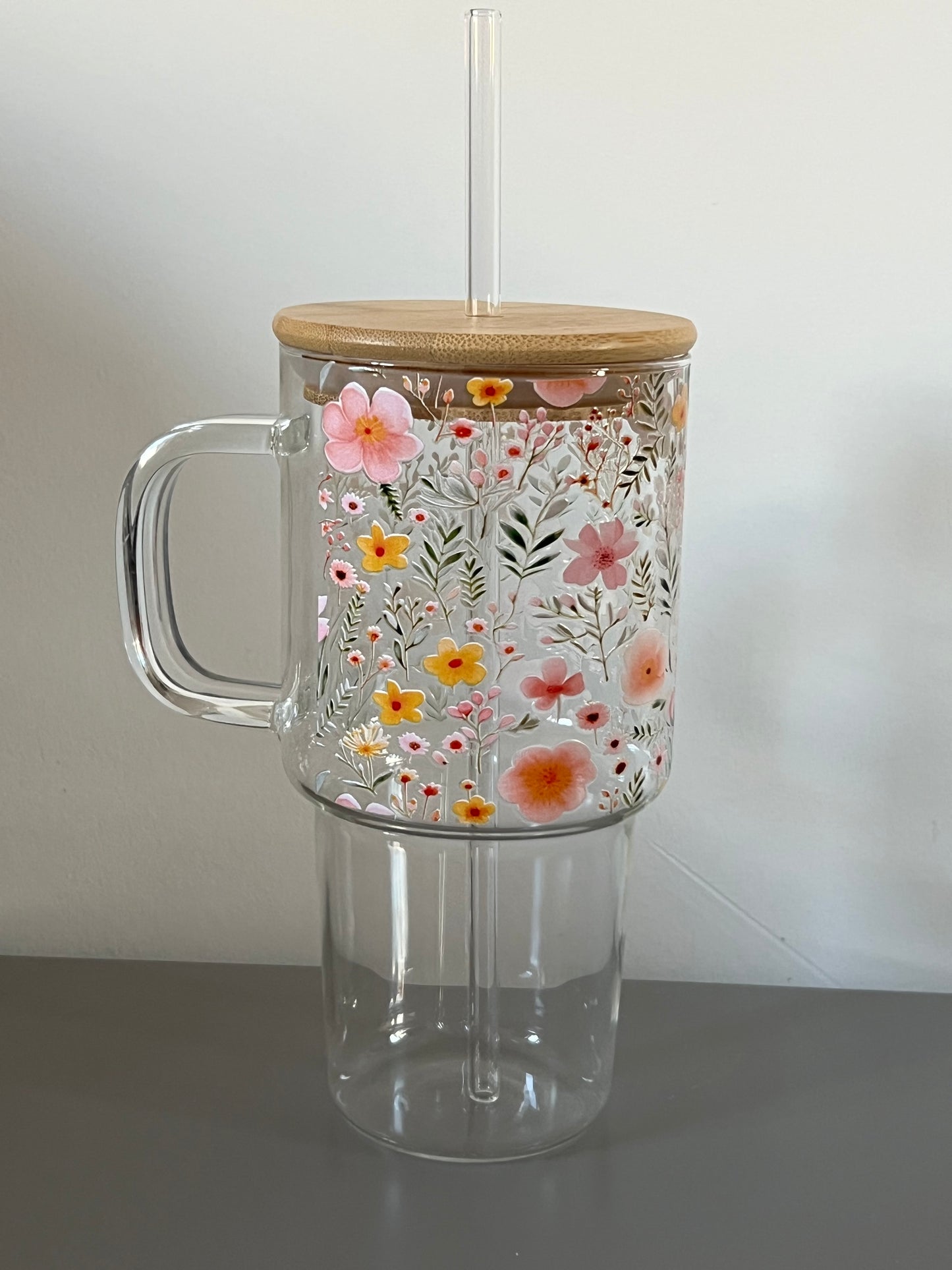 Summer glass tumbler